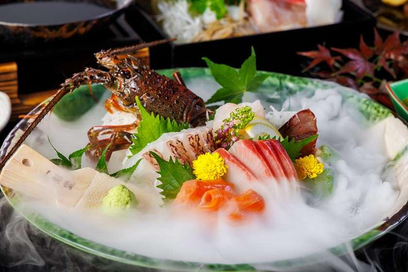 [Luxury special kaiseki course & meal/dessert buffet] Delicious dinner with abalone and spiny lobster <second half> and Japanese/Western buffet breakfast