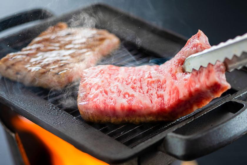 【グルメプラン】熊野産和牛ステーキ付1泊2食 基本バイキングプラン