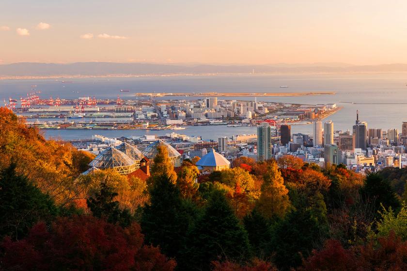 【紅葉を楽しむのんびり旅】神戸布引ハーブ園・ロープウェイチケット付（朝食付）