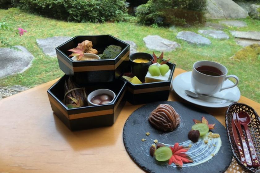 [Afternoon Tea] Enjoy an elegant afternoon tea before check-in. Seasonal kaiseki cuisine and Japanese breakfast. One night stay with two meals included.