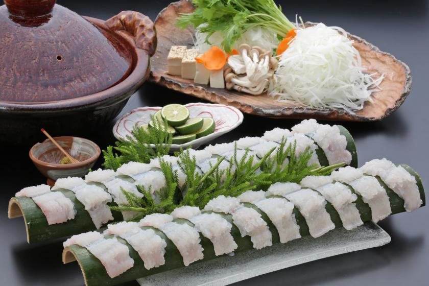 【夏季限定－鱧鍋会席－】～五感で涼を感じる～夏の風物詩瀬戸内海で育んだ鱧を淡路島産玉葱と一緒に