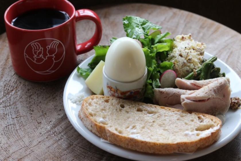 【朝食付きプラン｜洋食】徒歩3分の古民家カフェでモーニング