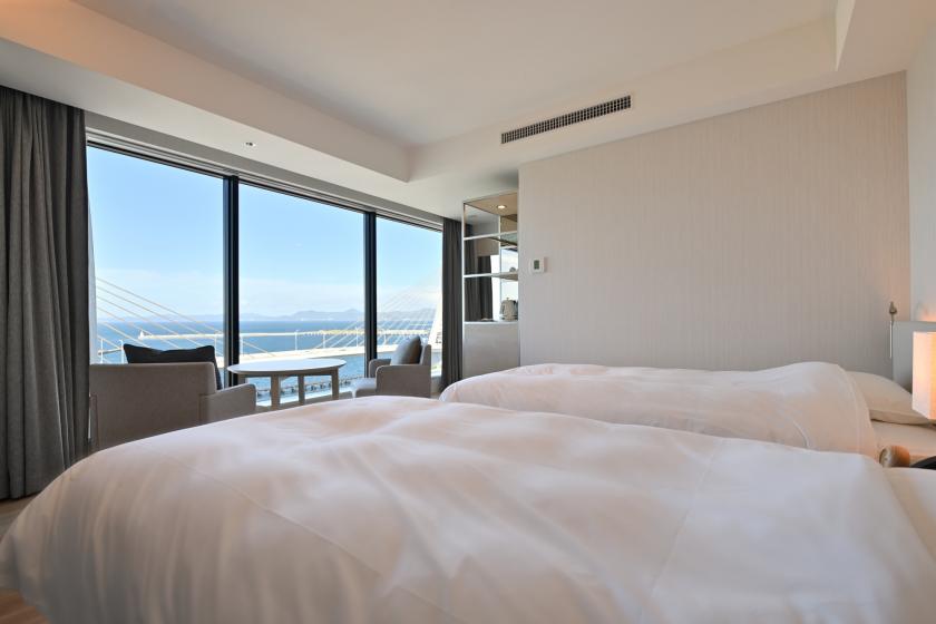 [Tourist room] Twin bed/Unit shower/28 square meters/Non-smoking