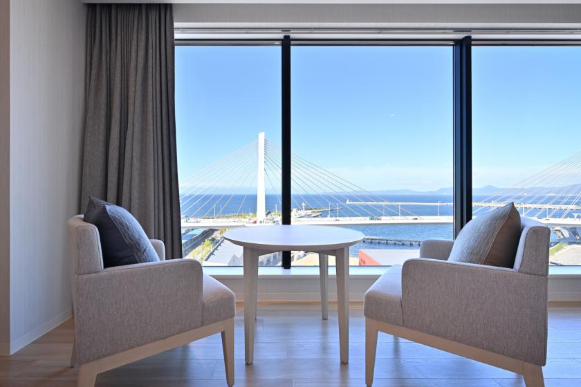 [Tourist room] Twin bed/Unit shower/28 square meters/Non-smoking