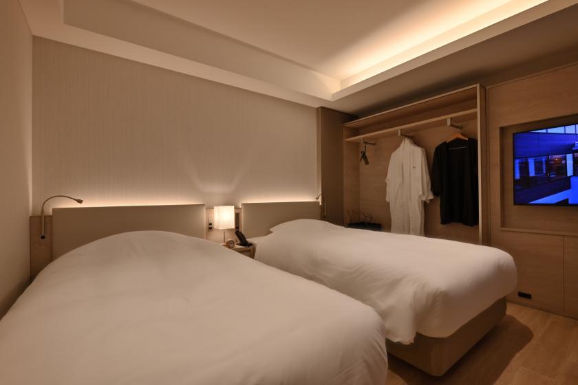 [Tourist room] Twin bed/Unit shower/28 square meters/Non-smoking