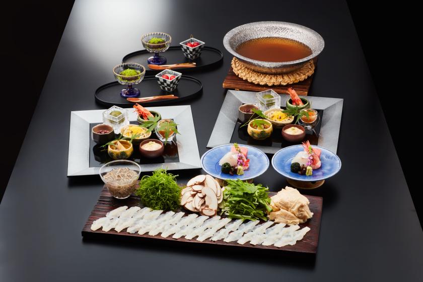 [Room type limited, two meals included (dinner: summer hotpot "Hamo shabu")] Enjoy an elegant time in the Tsukikage Room (with luxurious benefits)