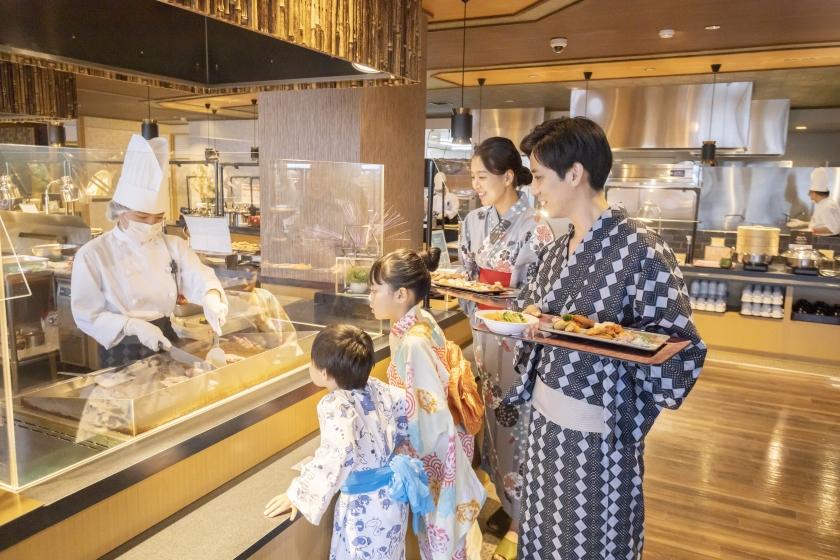【グルメプラン】大分県産和牛ステーキ付1泊2食 基本バイキングプラン