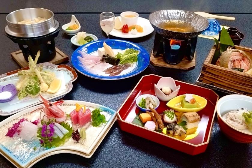 [Limited to 50 meals per day] Chef's seasonal kaiseki course meal using plenty of spring flavors from the Hokuriku region and Japanese breakfast <1 night stay, 2 meals included>