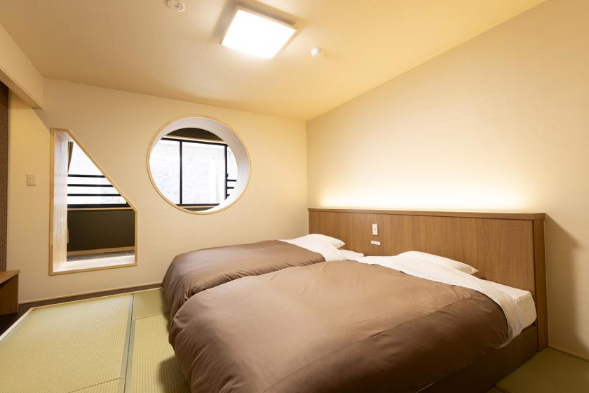 【禁煙】スタンダード和ベッドツイン 内風呂あり