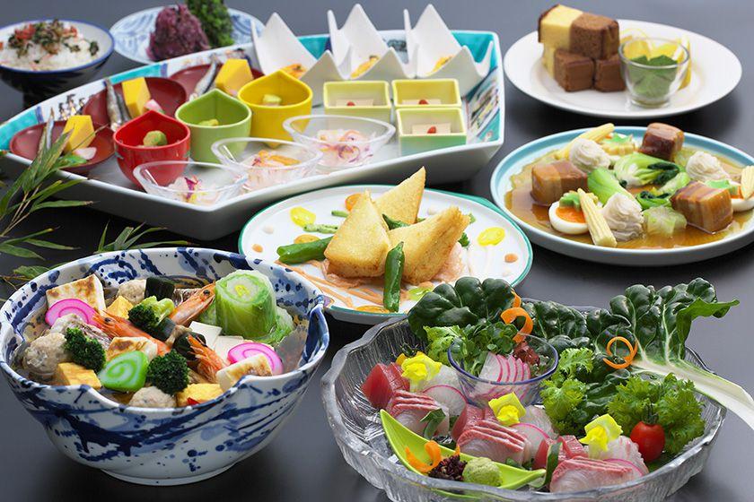【卓袱スタンダード】海鮮卓袱プラン　長崎雑煮風大鉢蒸し　海老ハトシ≪6～8月≫