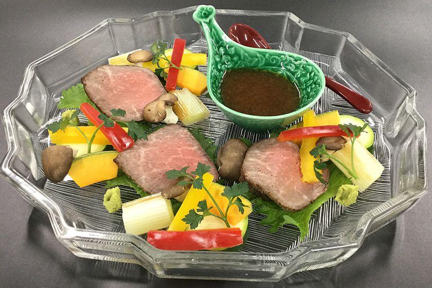 【卓袱グレードアップ】季節卓袱プラン　鯛薄造りと本鮪　豚角煮と旬野菜≪6～8月≫