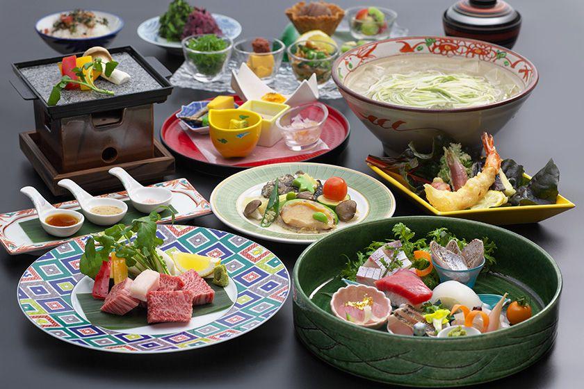 【会席最上級】特鮮会席プラン　新鮮魚介七種　長崎和牛　鮑≪6～8月≫