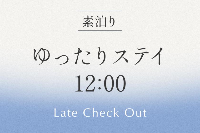 ゆったりステイ　12：00アウトプラン 《 素泊り 》 