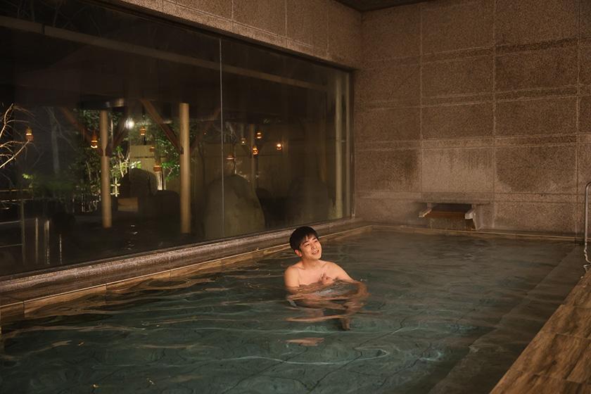 【グルメプラン】豪華海鮮焼き（活〆鮑・ホタテ・ミナミイセエビ）付1泊2食 基本バイキングプラン