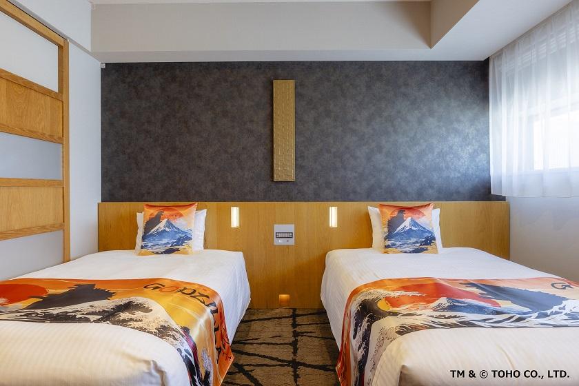 ■Non-smoking■Top floor Godzilla floor/twin room (size 24㎡/bed width 120cm/separate bathroom and toilet)