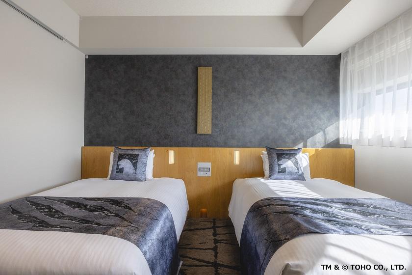 ■Non-smoking■Top floor Godzilla floor/twin room (size 24㎡/bed width 120cm/separate bathroom and toilet)