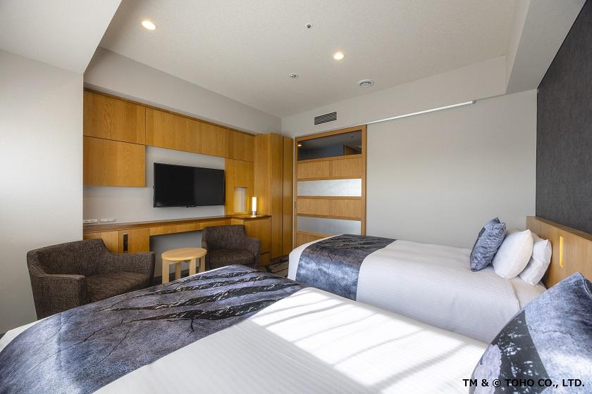 ■Non-smoking■Top floor Godzilla floor/twin room (size 24㎡/bed width 120cm/separate bathroom and toilet)