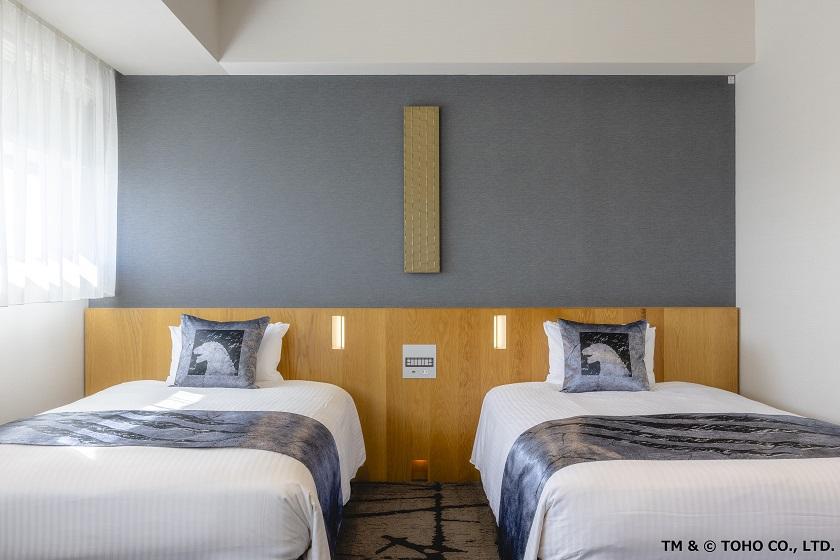 ■Non-smoking■Top floor Godzilla floor/Comfort twin room (size 32㎡/bed width 120cm/separate bathroom and toilet)
