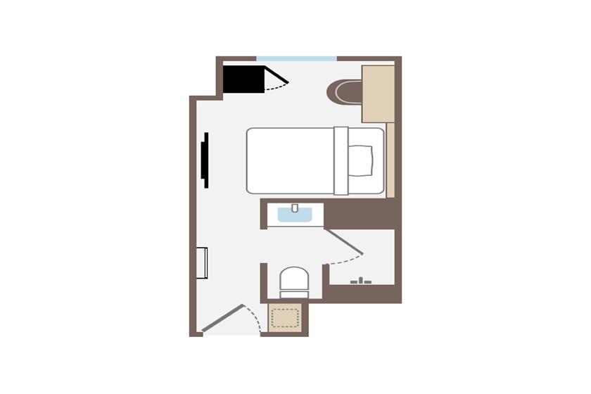 (Non-smoking) Single/residential style for 2 people