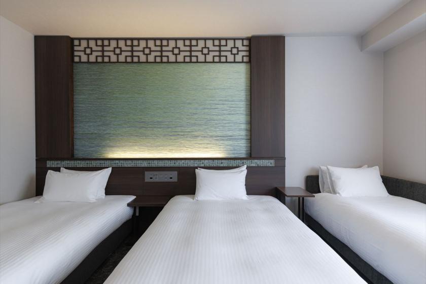 Superior twin room for 3 people, 25 square meters, bed width 120 cm