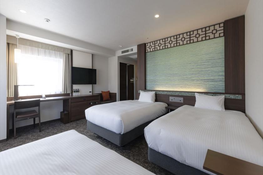 デラックスツイン1名　28平米　ベッド幅120cm