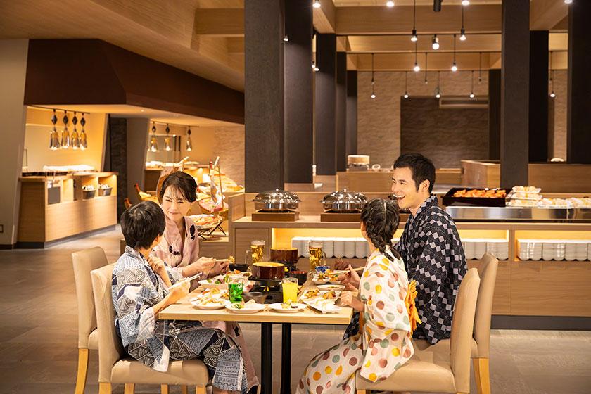 【飲み放題付】アルコール90分飲み放題付プラン 1泊2食付 基本バイキング