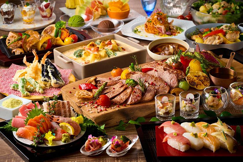 【1泊2食付】館内湯めぐりが楽しめる温泉ホテル 基本バイキングプラン