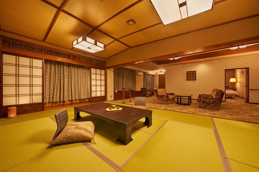 【禁煙】スーペリア和洋室ツイン6名定員 内風呂あり