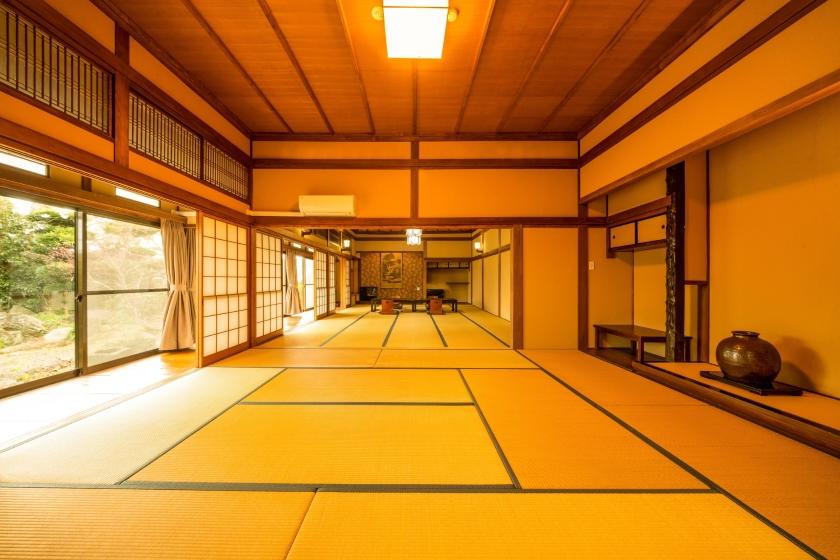 【禁煙】スイート和洋室トリプル「寿楽庵」 内風呂あり(ガーデンビュー)