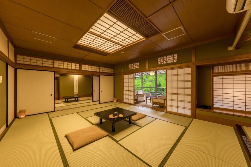 【禁煙】スーペリア露天風呂付和室2間10名定員 内風呂なし