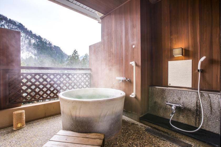 【禁煙】スーペリア露天風呂付和洋室ツイン 内風呂なし