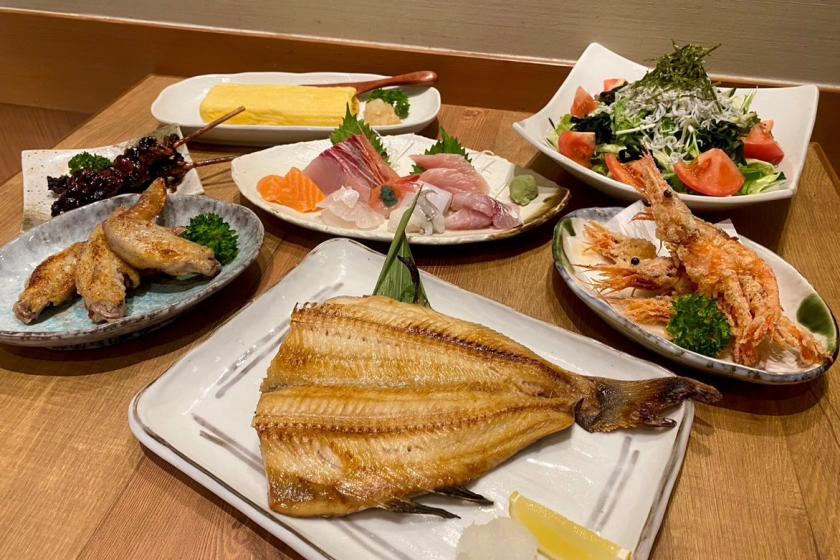 【海鮮旬菜ふじた】さんの2,000円分食事クーポン付！満足満腹夕食・朝食付プラン！