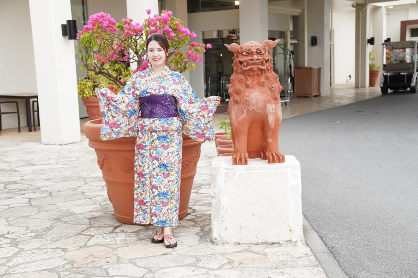 【琉球ラプソディ】琉球王朝時代から受け継がれる鮮やかな色彩☆「びんがた風ゆかた」付きプラン