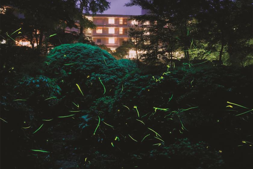 【6月週末 限定開催！】箱根の夜を彩る ほたる祭りとランタンナイト(ランタンセット付)～夕朝食ビュッフェ＆露天風呂付き客室～ユネッサン入り放題