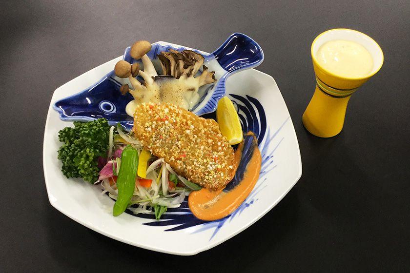 【会席スタンダード】海鮮会席プラン　県産豚柚子味噌鍋　近海産アジフライ≪9～11月≫