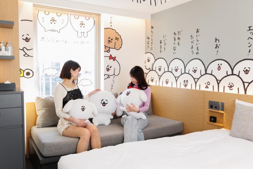 『おかえり、ぺろちのお部屋へ』～ゆるセリフ～（ソファベッド付きコンフォートツインルーム）