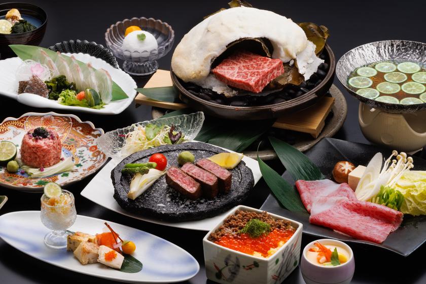 【徳島の味覚をギュウっと】至福の阿波牛★牛三昧会席！お部屋食