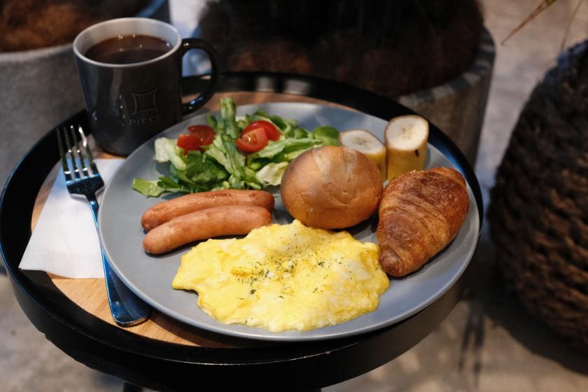 [Official website exclusive discount] Plan with bread and egg breakfast plate