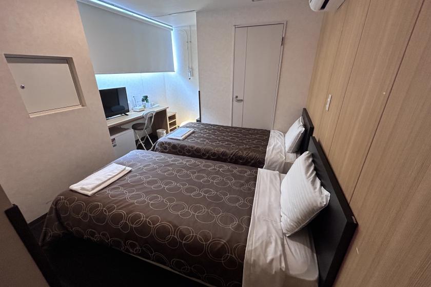 【禁煙】シンプルツイン　風呂トイレ共用