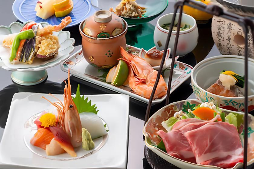 【スタンダードプラン】全国有数高Ph値の美肌の湯×旬味覚と美食に酔う！【旬味覚会席夕食＆朝食付】