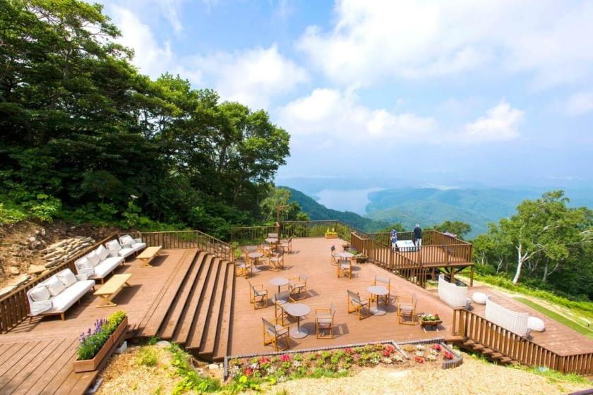 【7月限定】八幡屋礒五郎七味限定缶付！絶景リフト無料ラベンダー園〇ローストビーフ他和洋中食べ放題！