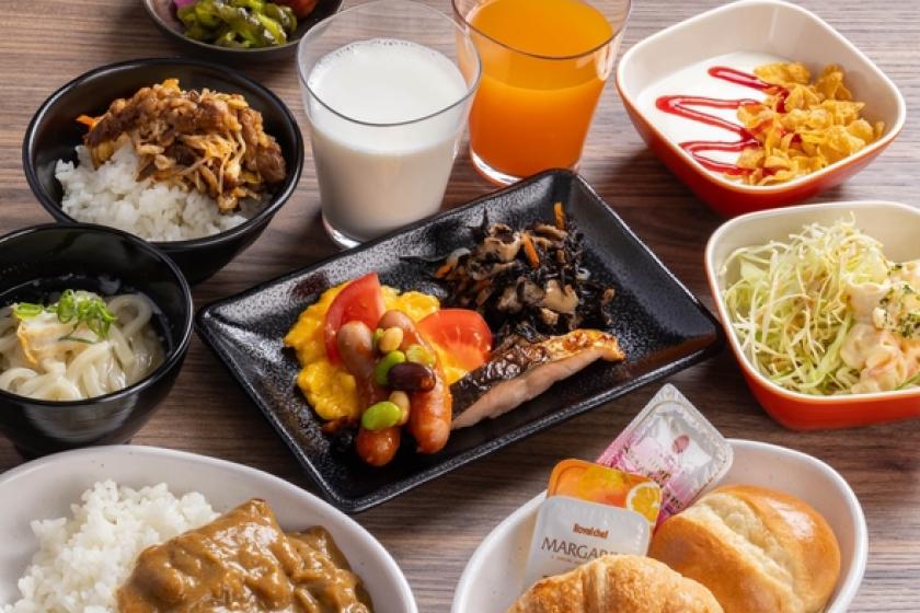 【7連泊割】朝食付きプラン【全室禁煙＆大浴場＆無料日替わり夕食】