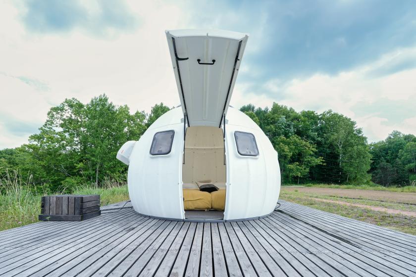 ドームテント付き　グランドサウナサイト