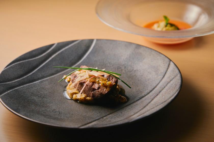 【ディナーコース】 選べるメインなど全6品コース「Aria」　-夕食・和洋選べるこだわり朝食付き-