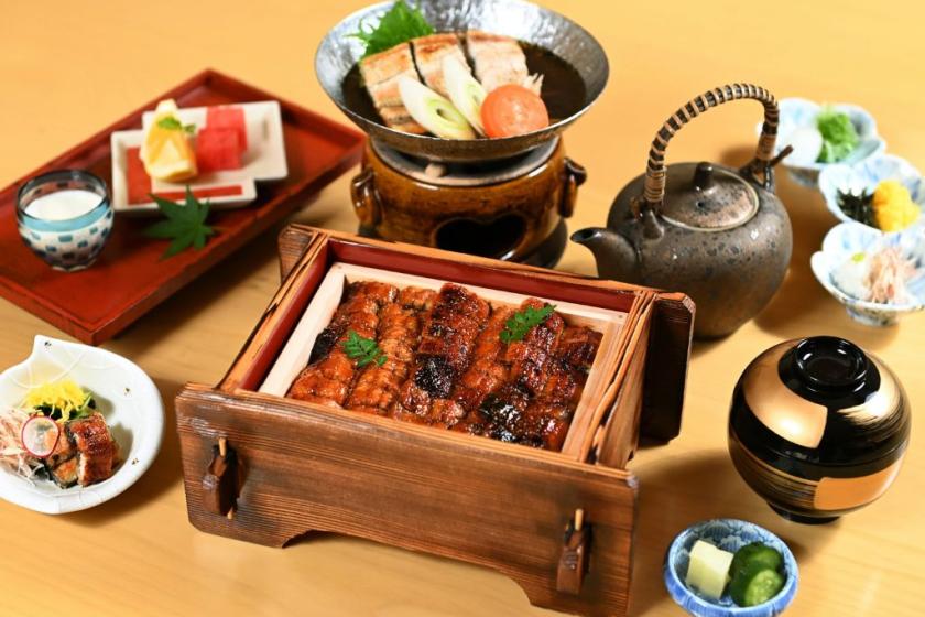 【夕食付】讃岐の鰻「源内うなぎ」を炭火で焼き上げた“うなぎ尽くし”御膳【クラブラウンジアクセス付】