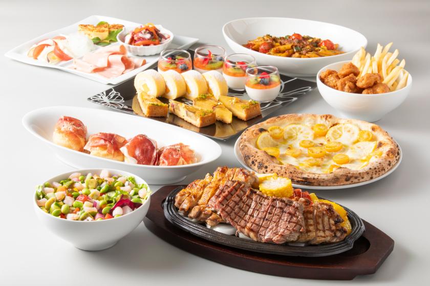 【2食付】◆「キーウエスト」サマーパーティー・スタンダード◆みんなで囲む大皿料理＆飲み放題付き♪本格ピッツァはおかわり自由！
