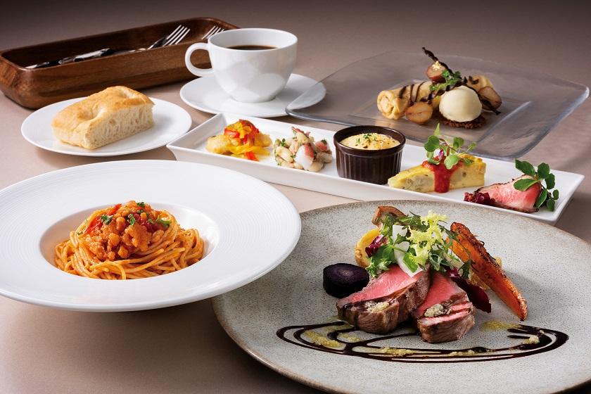 【秋ディナー9/1～11/30】選べるパスタ・リゾット＋選べるグリル料理のコース「レガーメ」