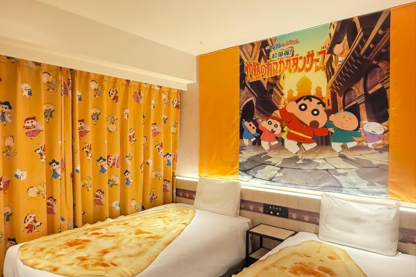 Crayon Shin-chan Room: 2 beds, 110cm wide [Non-smoking / Separate bath, toilet and washbasin]