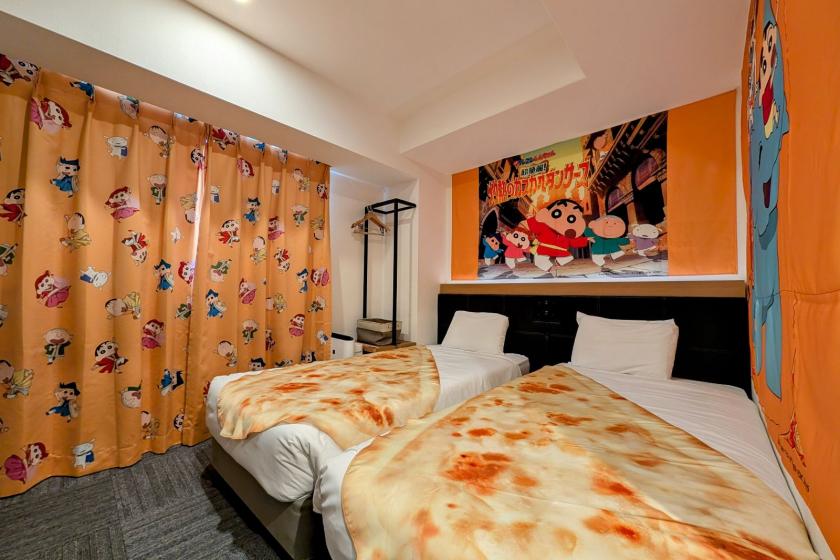 "Crayon Shin-chan Room" [Super gorgeous! Scorching hot Kasukabe Dancers] Original limited edition goods included - Accommodation only