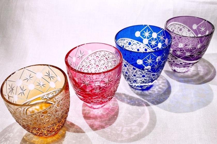【東海道GLASS 切子体験】土日祝限定★ 世界に一つだけの切子グラスを作る特別な体験ステイ（食事なし）